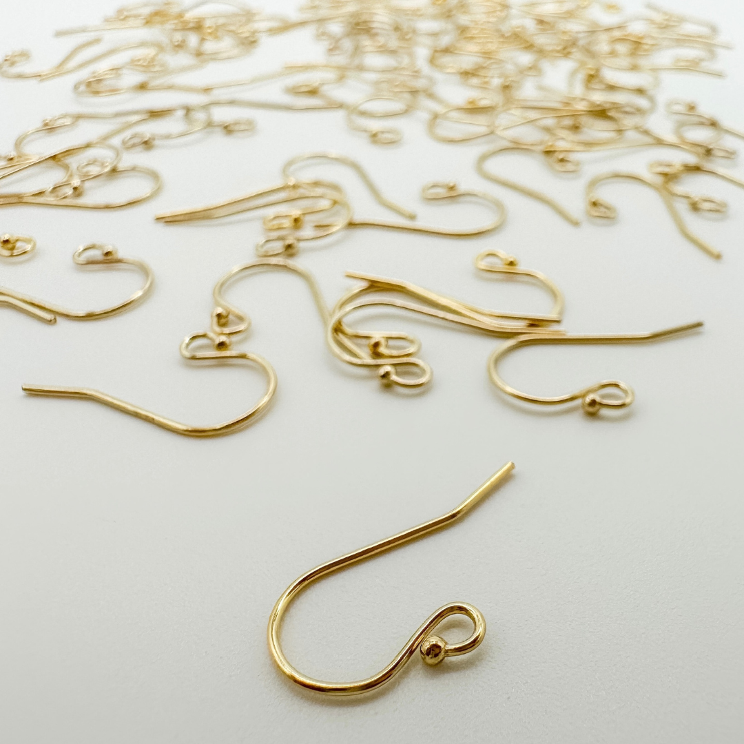 earring hooks, gold filled, sterling silver, essbe jewelry supply, wholesale