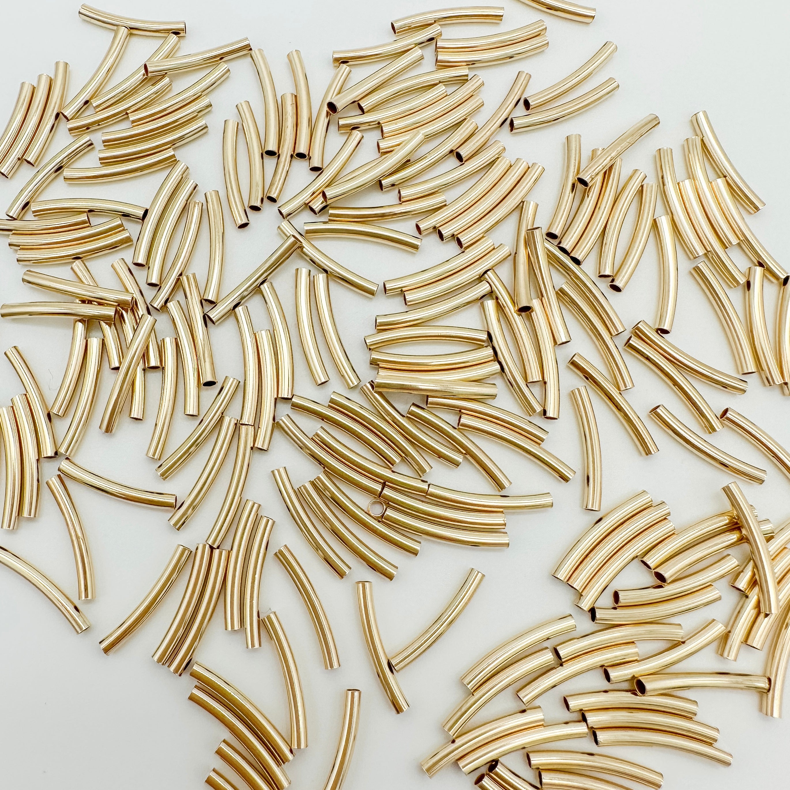 Curved Tube Beads 15mm