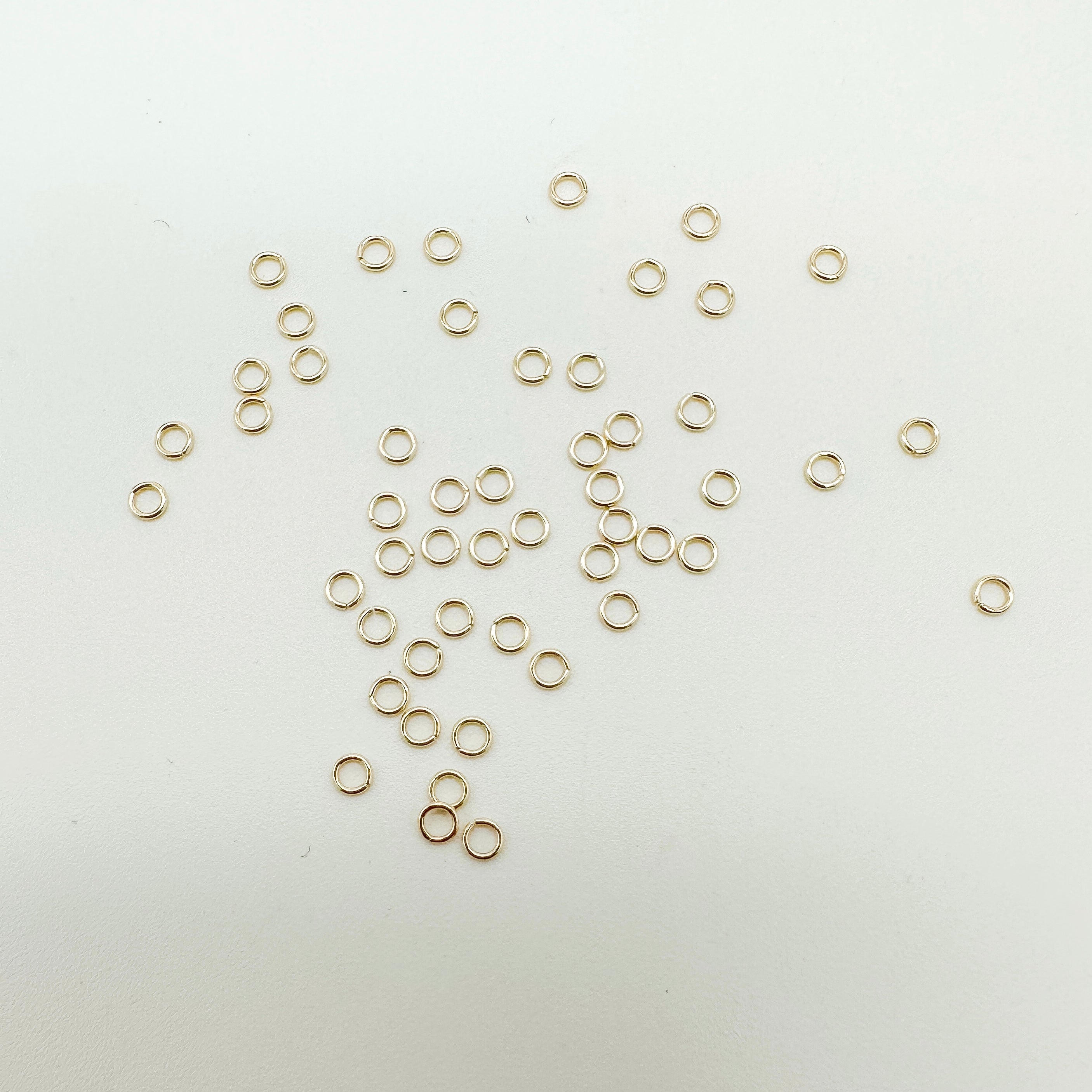 gold filled jump rings, jump rings, gold filled findings, permanent jewelry supplies