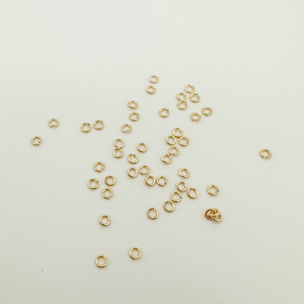 2.3mm 24g gold-filled jump rings / permanent jewelry supplies