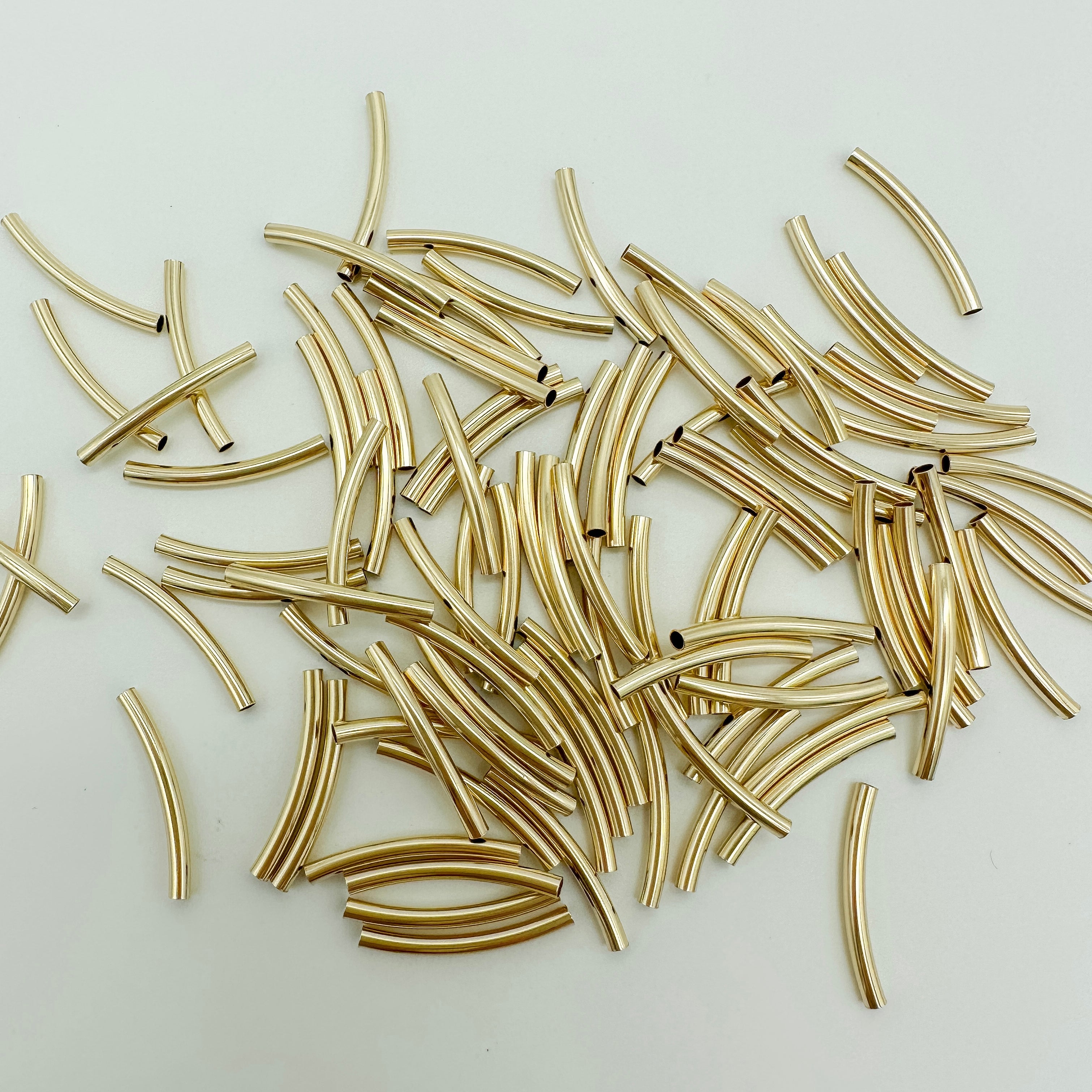 Curved Tube Beads 20mm