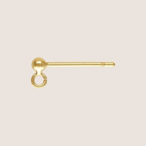 ball studs, 14k gold filled ball studs, ball stud with loop, customized ball studs, customizable studs, 2mm ball studs