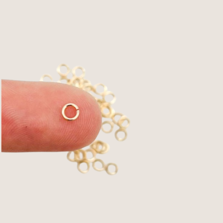gold filled jump rings / permanent jewelry supplies / 3.5mm 22g gold filled jump ring / sterling silver jump rings / 3.5mm 22g sterling silver jump rings