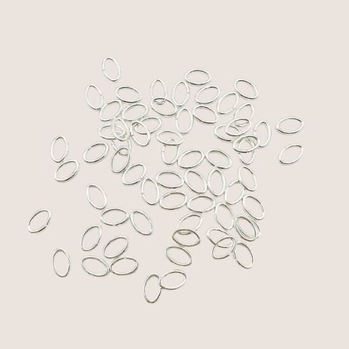 gold filled jump rings / permanent jewelry supplies / 3.5mmx5.5mm 22g gold filled jump ring / sterling silver jump rings / 3.5mmx5.5mm 22g sterling silver jump rings / oval jump rings