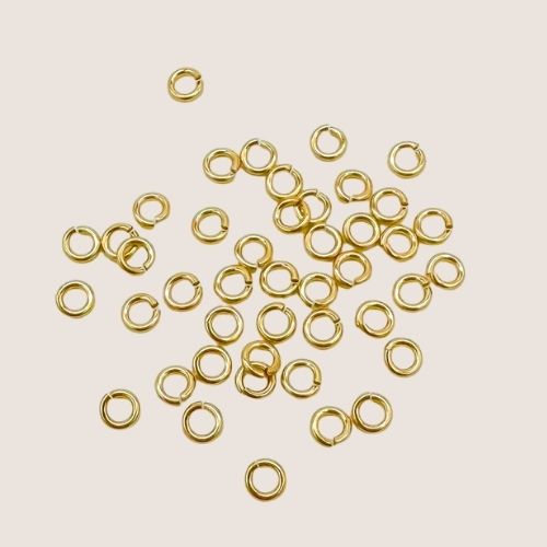 gold filled jump rings / permanent jewelry supplies / 3mm 22g gold filled jump ring / sterling silver jump rings / 3mm 22g sterling silver jump rings
