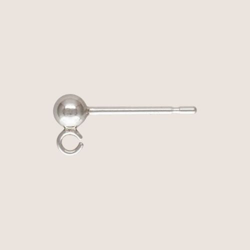 ball studs, 14k gold filled ball studs, ball stud with loop, customized ball studs, customizable studs, sterling silver ball studs, 3mm ball studs