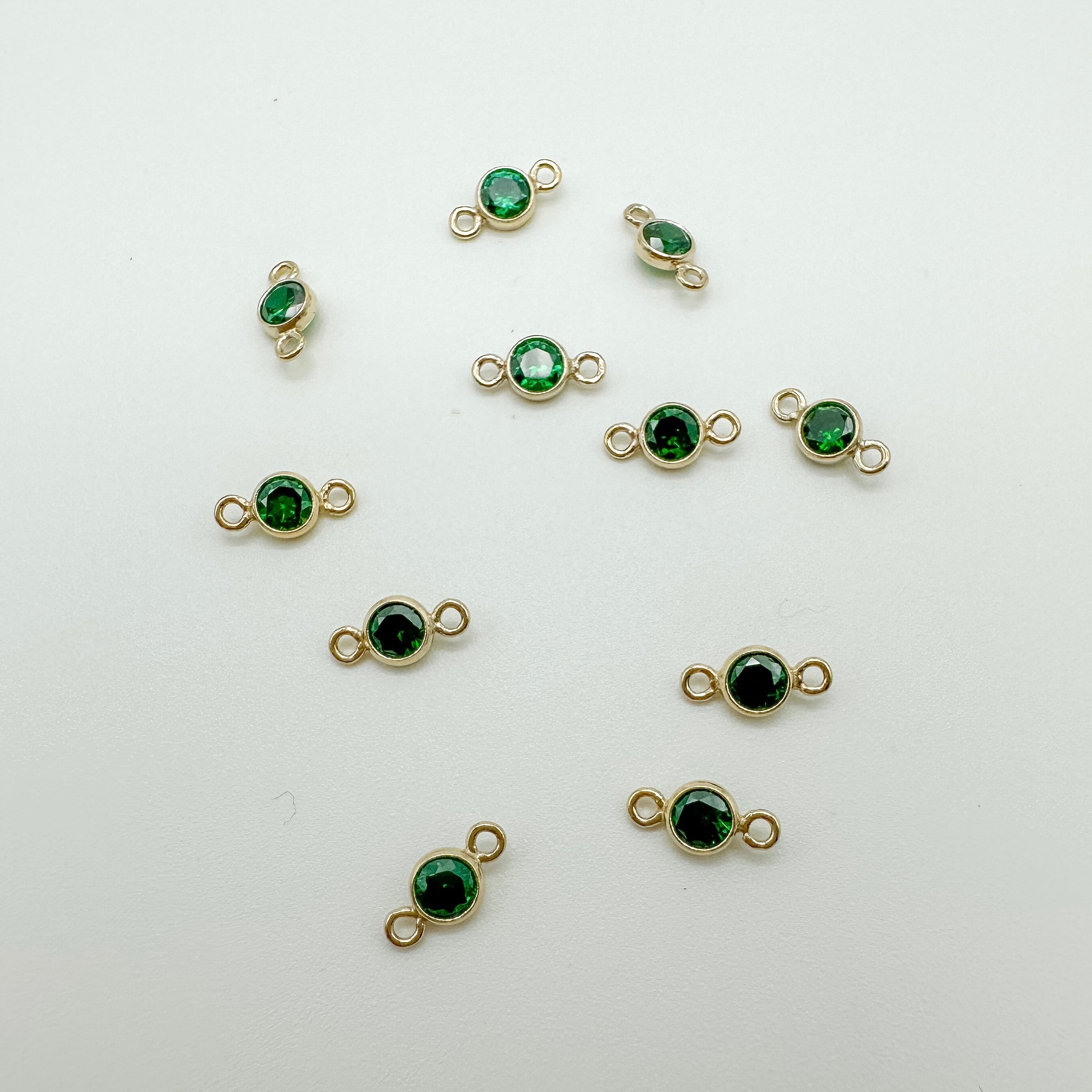 3mm GF birthstone connector / permanent jewelry supplies