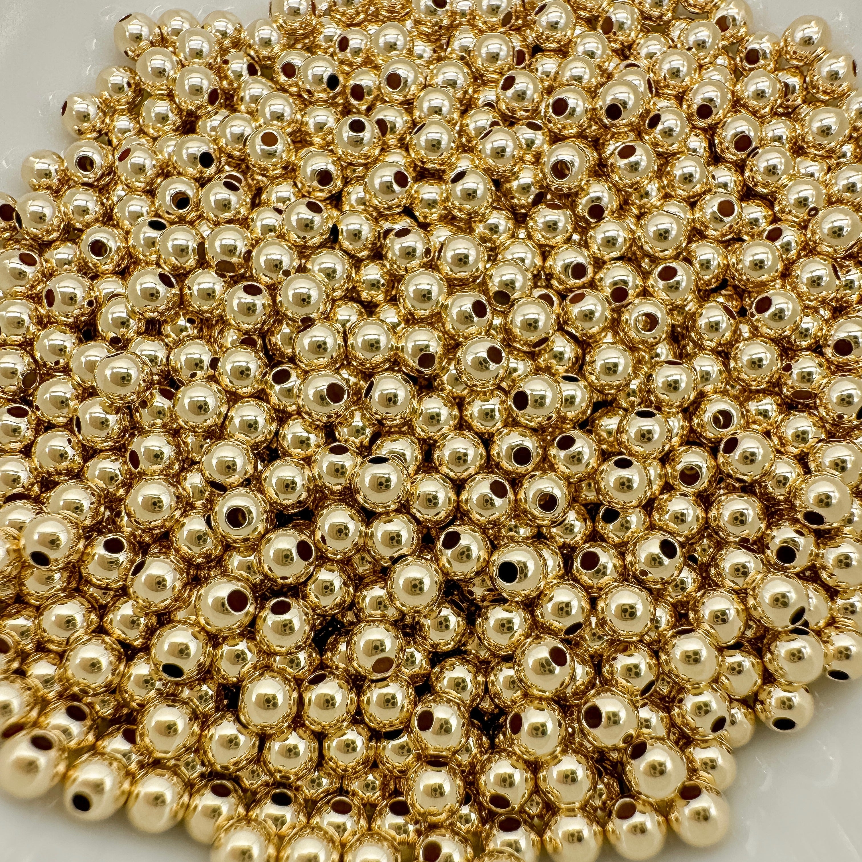 3mm round gold filled beads / wholesale gold filled beads / round gold filled beads