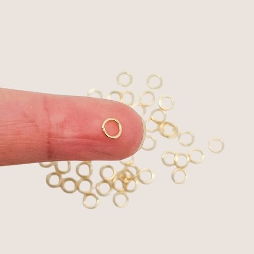 gold filled jump rings / permanent jewelry supplies / 4.5mm 22g gold filled jump ring  / sterling silver jump rings / 4.5mm 22g sterling silver jump rings