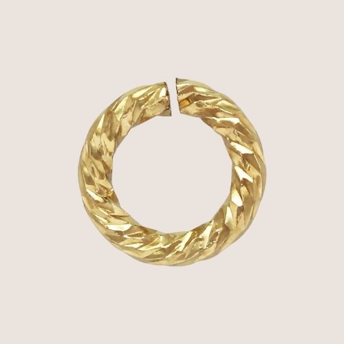 gold filled jump rings / permanent jewelry supplies / 4mm 20.5g gold filled jump ring  / sparkle jump rings