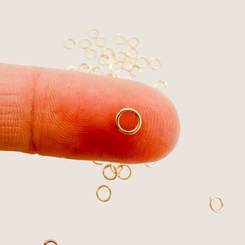 gold filled jump rings / permanent jewelry supplies / 4mm 22g gold filled jump ring  / sterling silver jump rings / 4mm 22g sterling silver jump rings