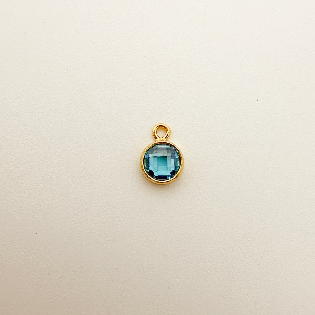4mm Double-Sided CZ Birthstone Drop Charms