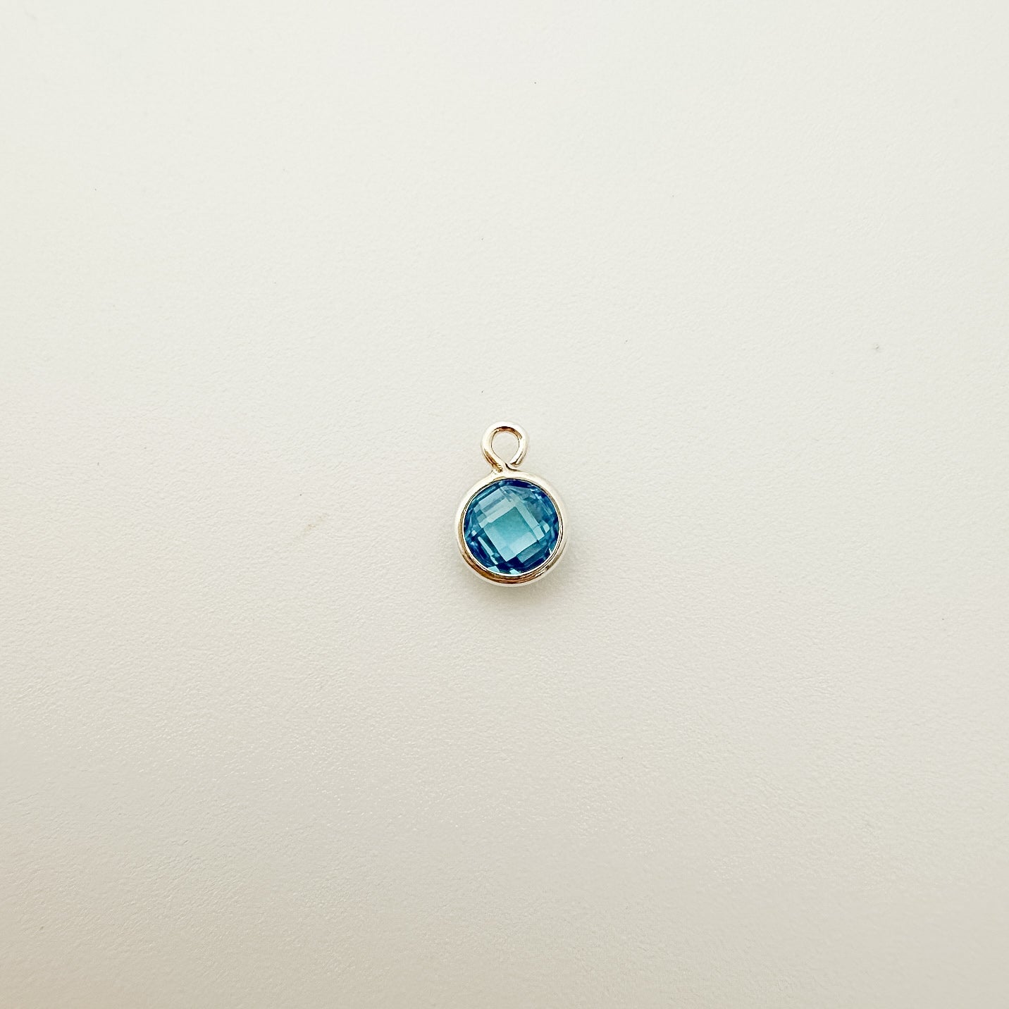 4mm Double-Sided CZ Birthstone Drop Charms