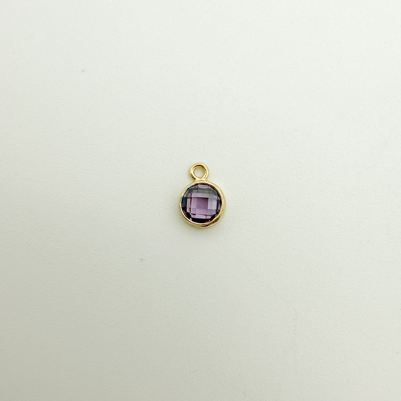 4mm Double-Sided CZ Birthstone Drop Charms