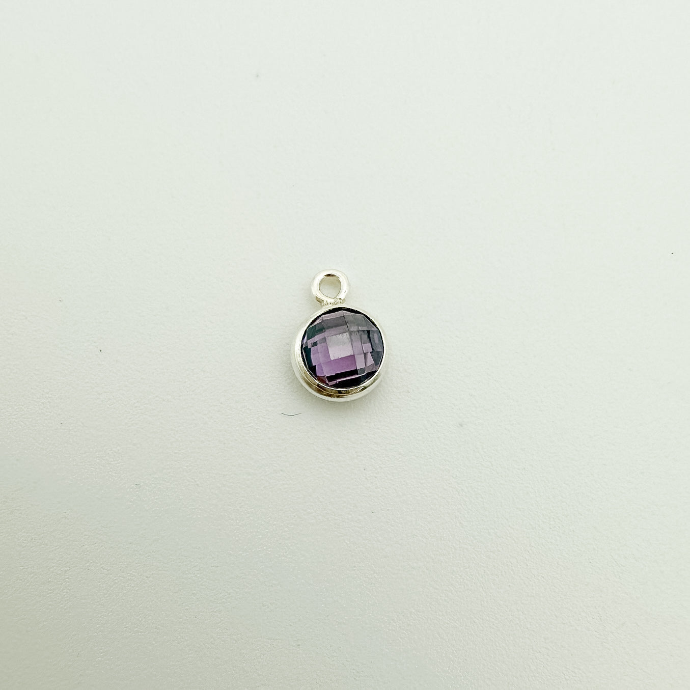 4mm Double-Sided CZ Birthstone Drop Charms