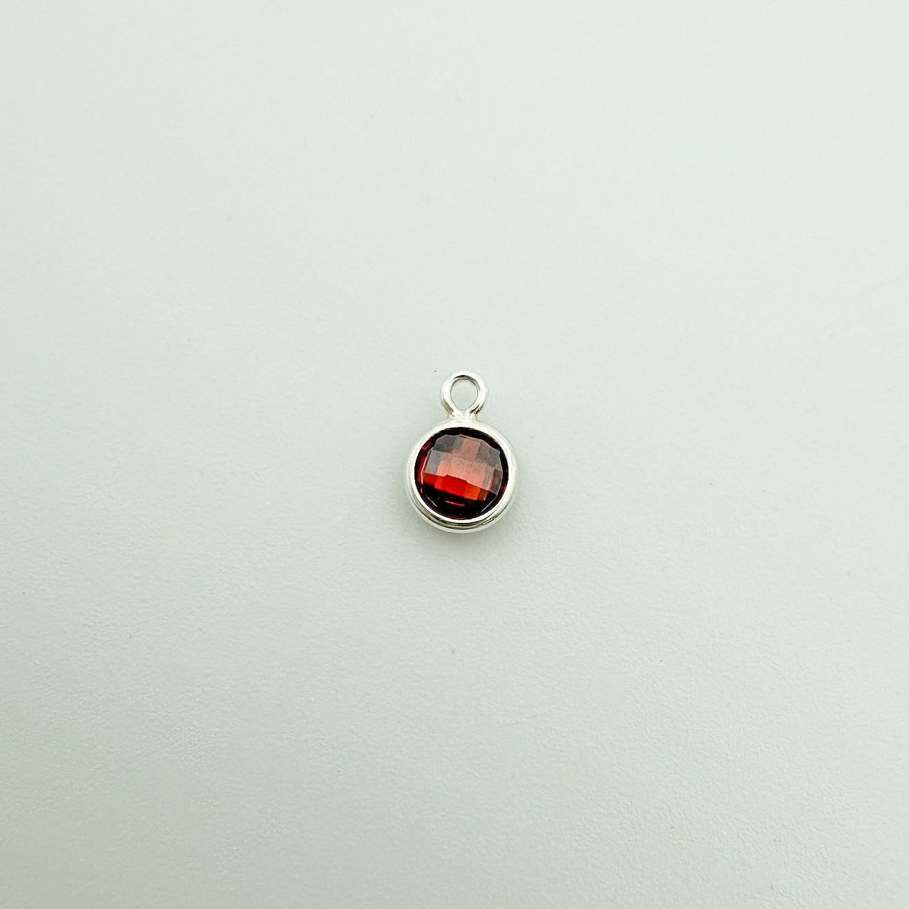 4mm Double-Sided CZ Birthstone Drop Charms