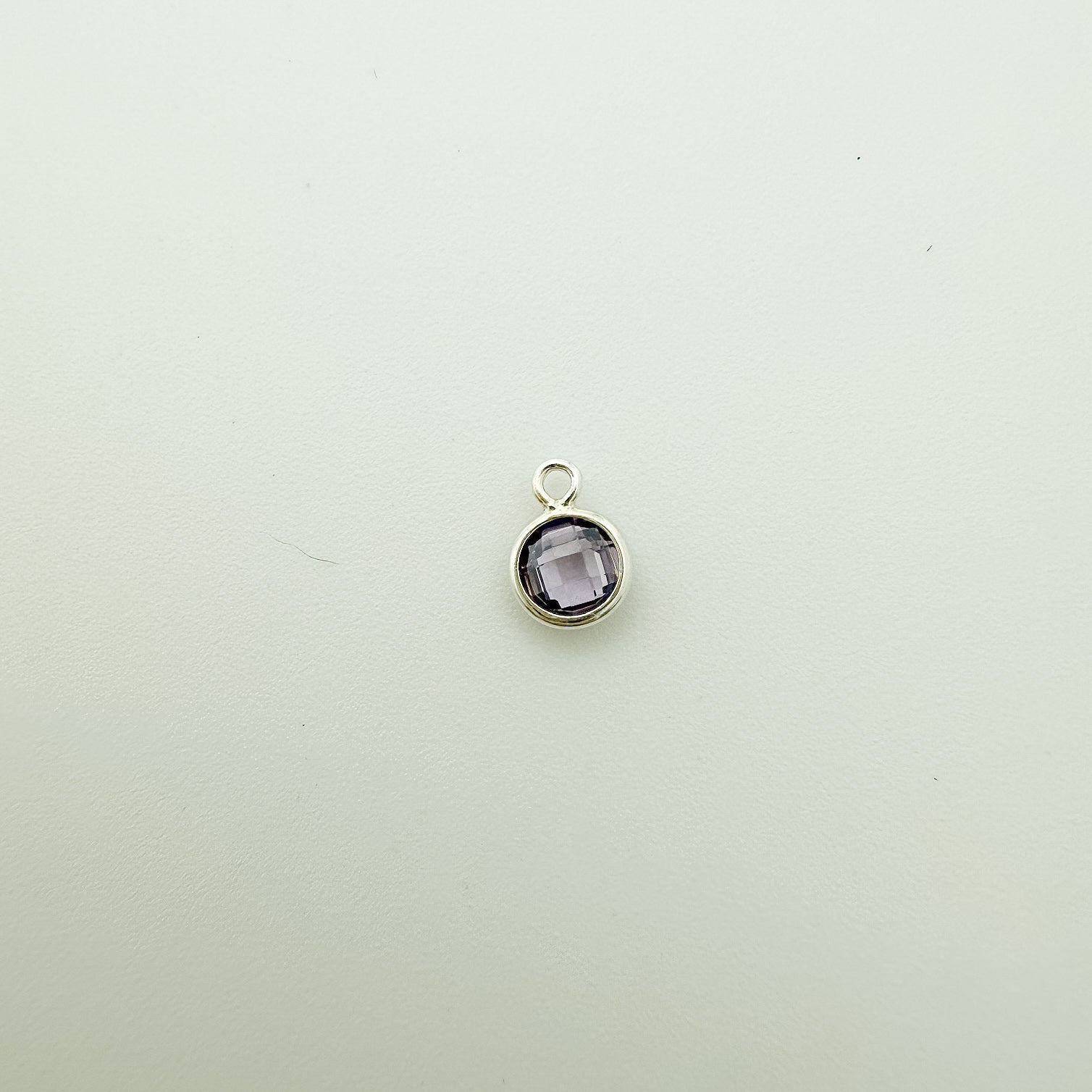 4mm Double-Sided CZ Birthstone Drop Charms