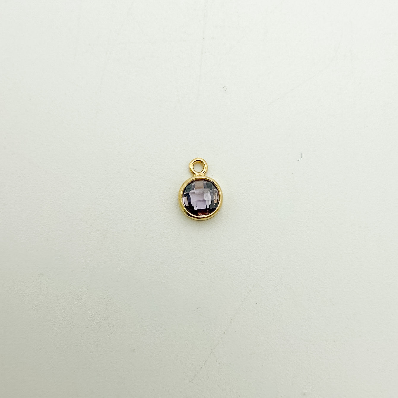 4mm Double-Sided CZ Birthstone Drop Charms