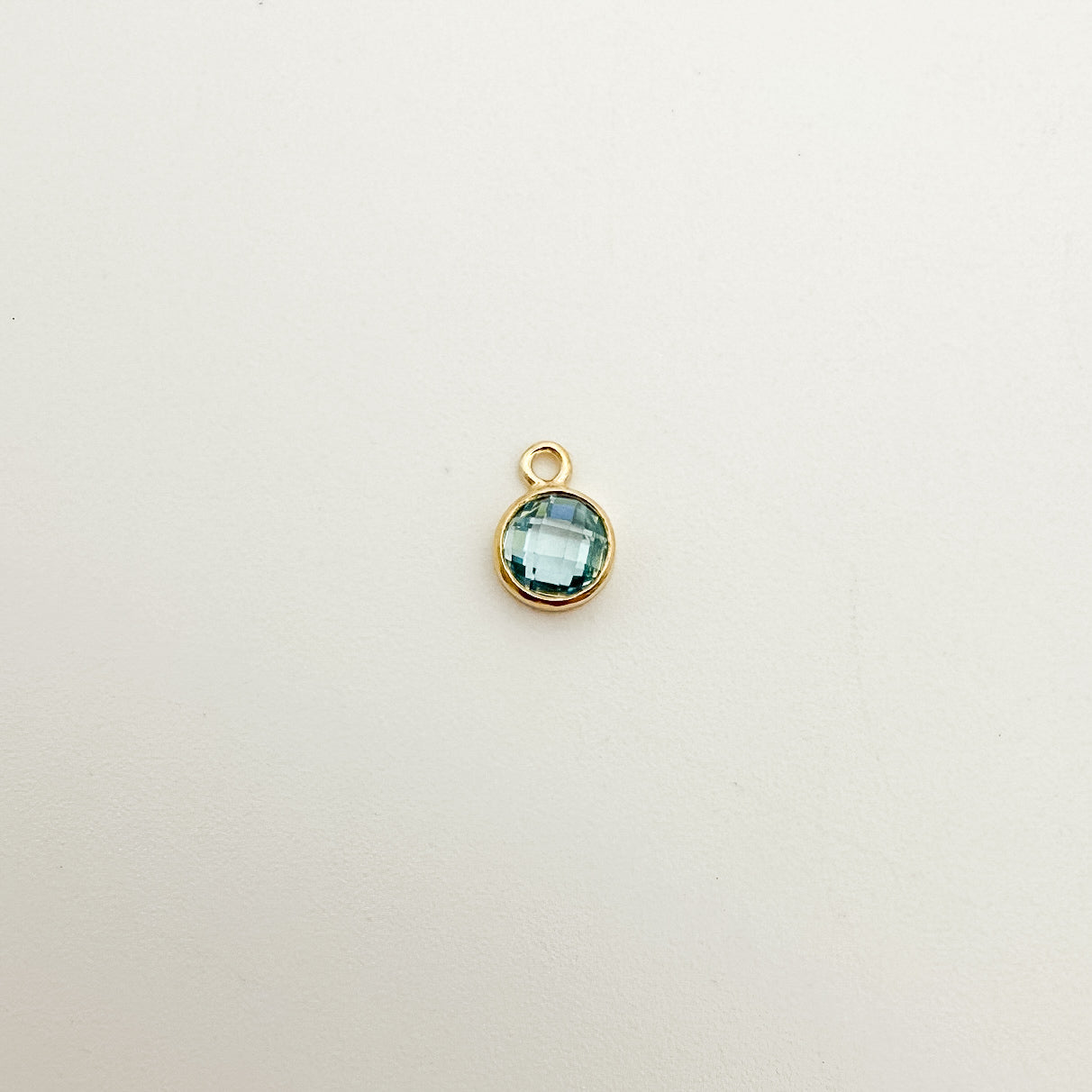4mm Double-Sided CZ Birthstone Drop Charms
