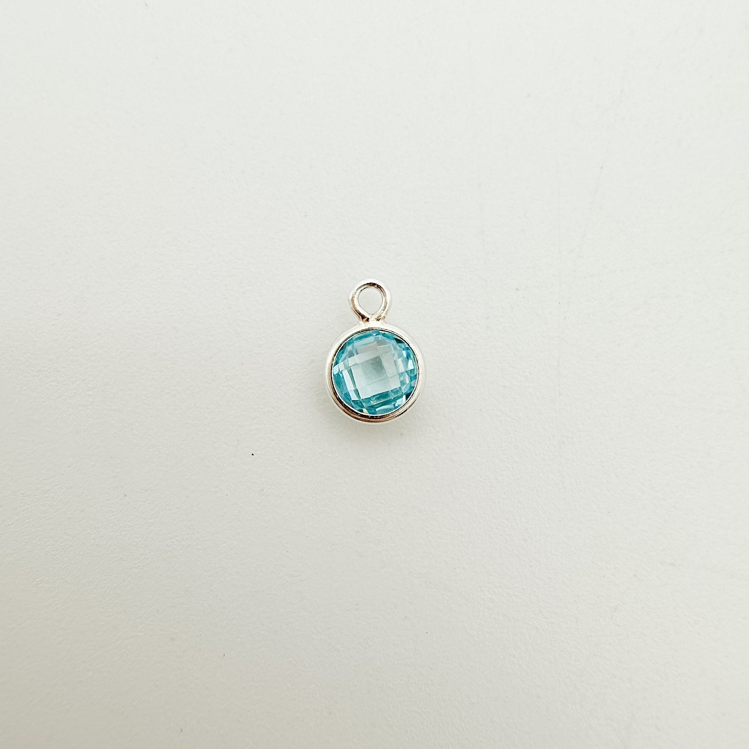 4mm Double-Sided CZ Birthstone Drop Charms