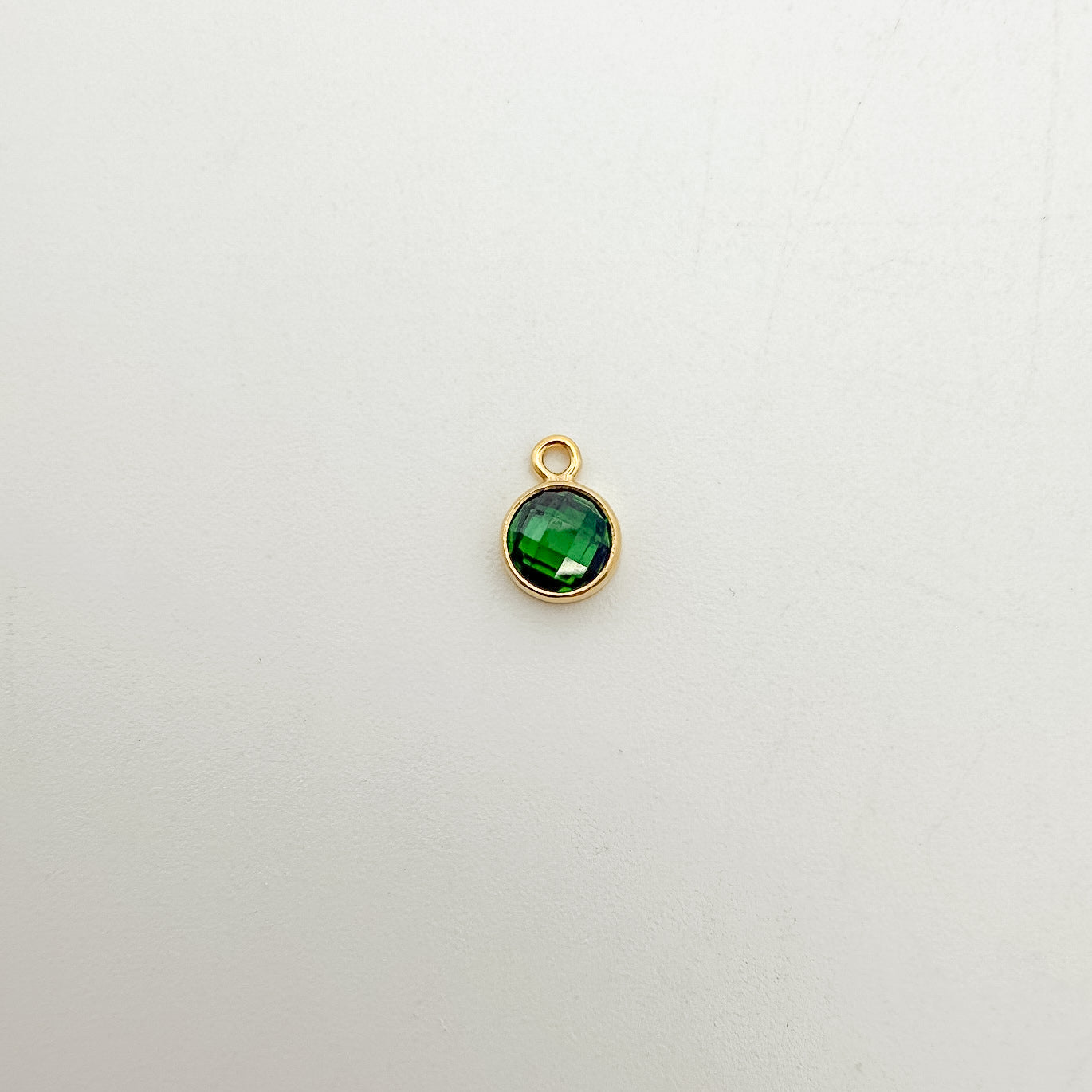 4mm Double-Sided CZ Birthstone Drop Charms