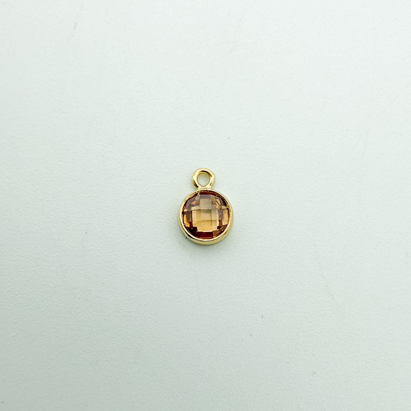 4mm Double-Sided CZ Birthstone Drop Charms