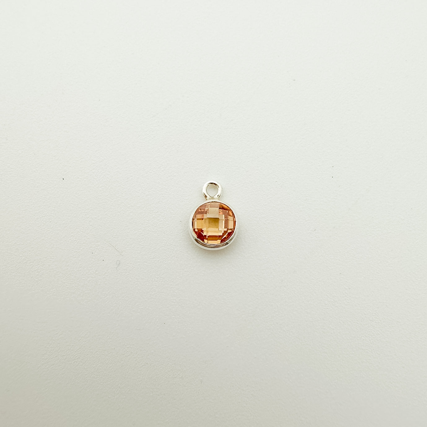 4mm Double-Sided CZ Birthstone Drop Charms