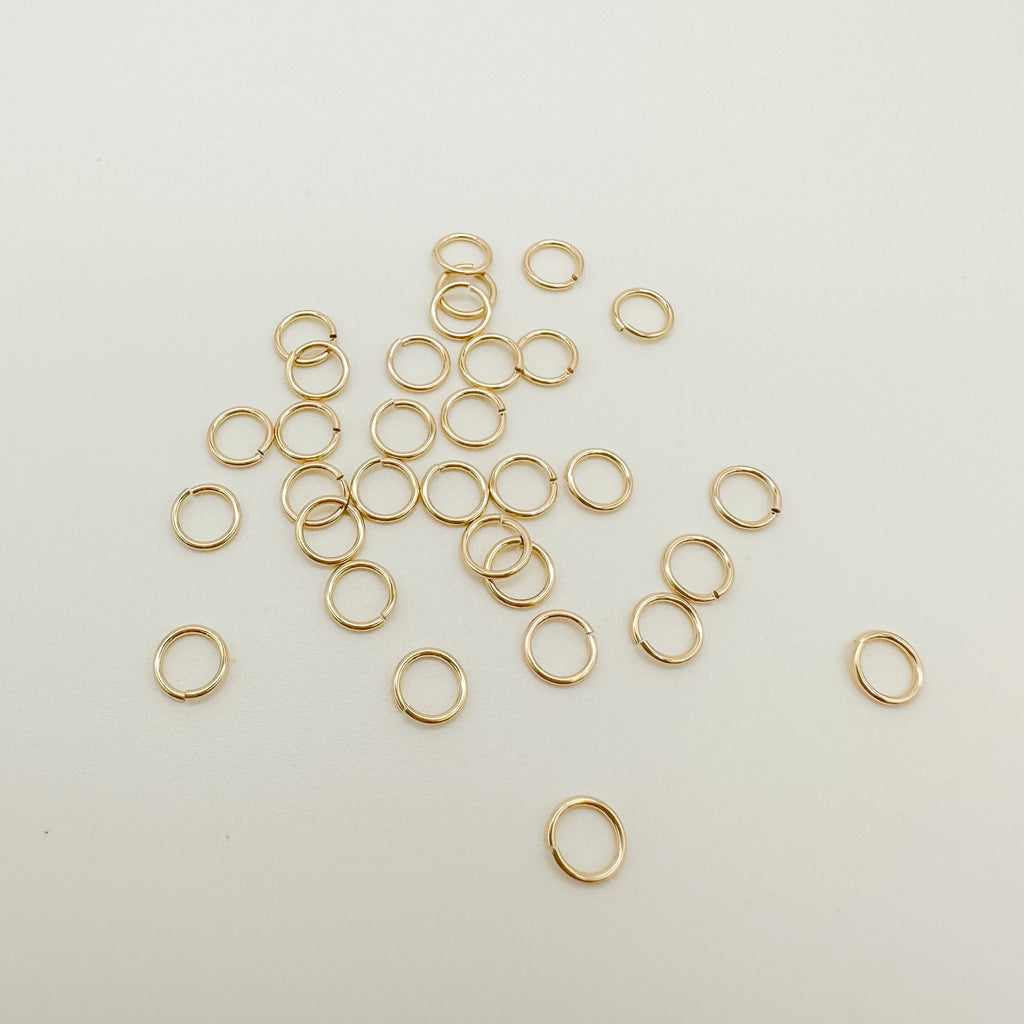 gold-filled jump rings / sterling silver jump rings / permanent jewelry supplies