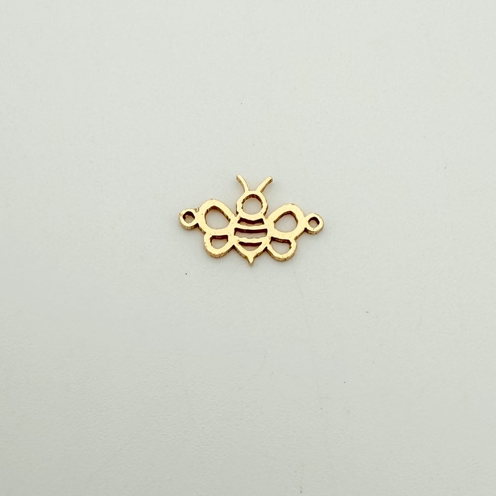 bumble bee charm, gold-filled charm, sterling silver charm, permanent jewelry, charm bar, wholesale charms, essbe jewelry supply, 