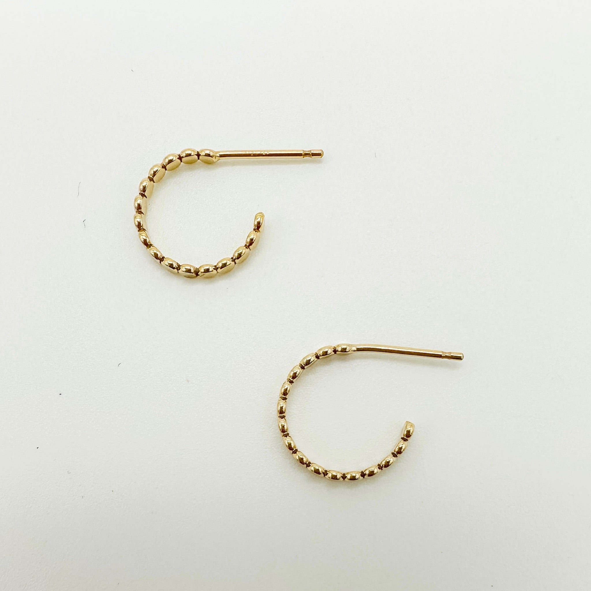 gold-filled huggie earrings for wholesale