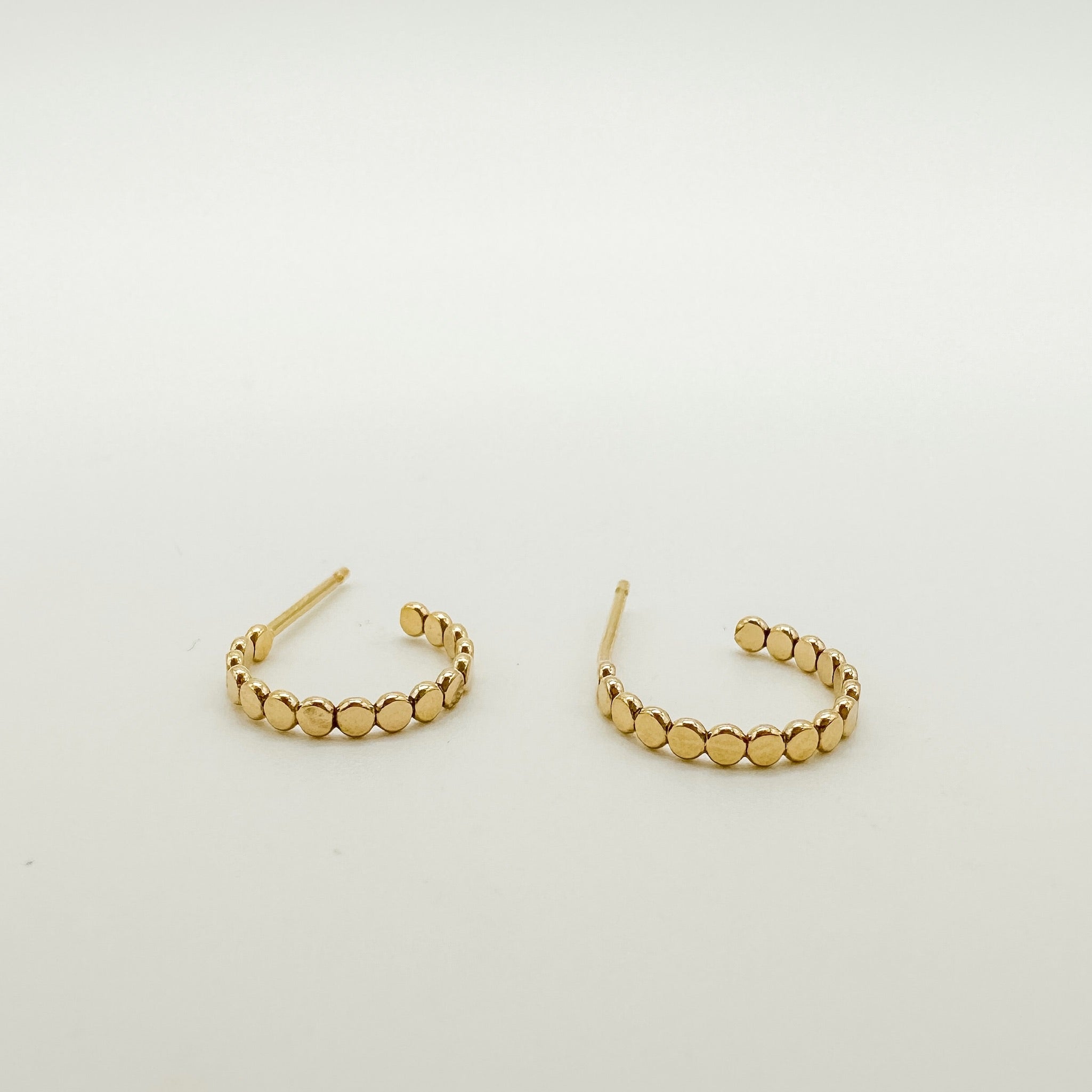 gold-filled huggie earrings for wholesale