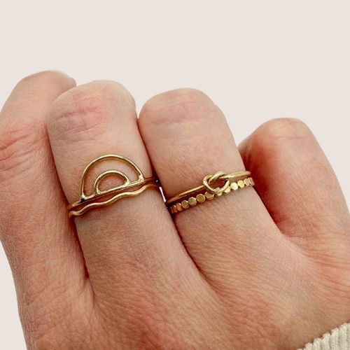gold filled ring, stacking rings, wholesale rings, waterproof rings, essbe jewelry supply