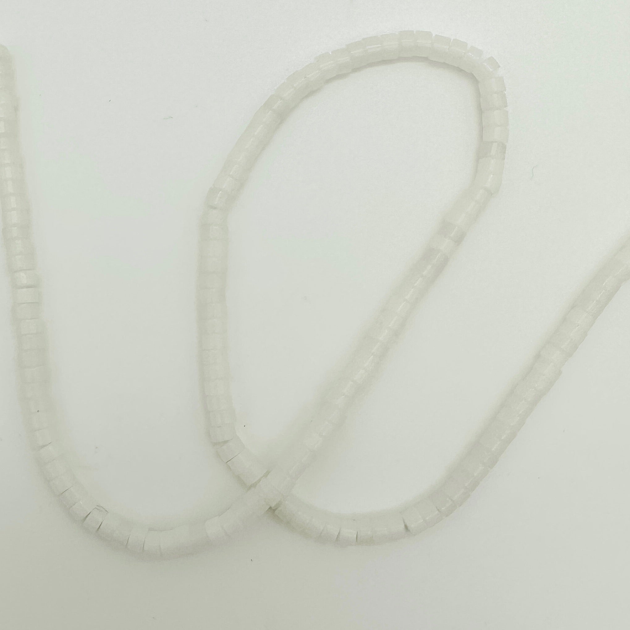 Natural White Jade Beads Heishi 4x2mm bead strands for jewelry making, beaded bracelets, jewelry supplies