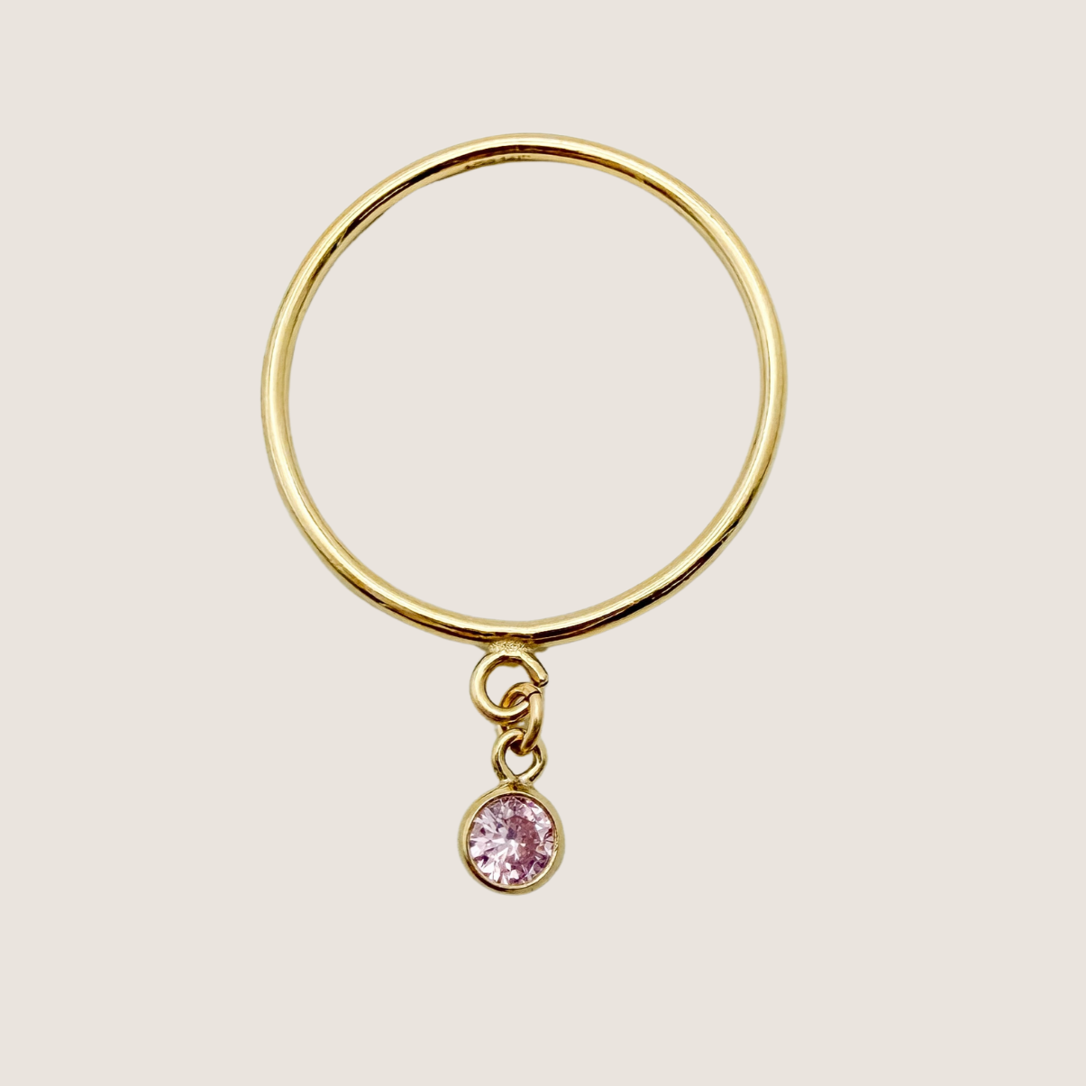 simple stacking ring, ring with loop, Gold filled ring, waterproof ring, simple stacking ring with loop, jewelry wholesale company, sterling silver ring, silver ring