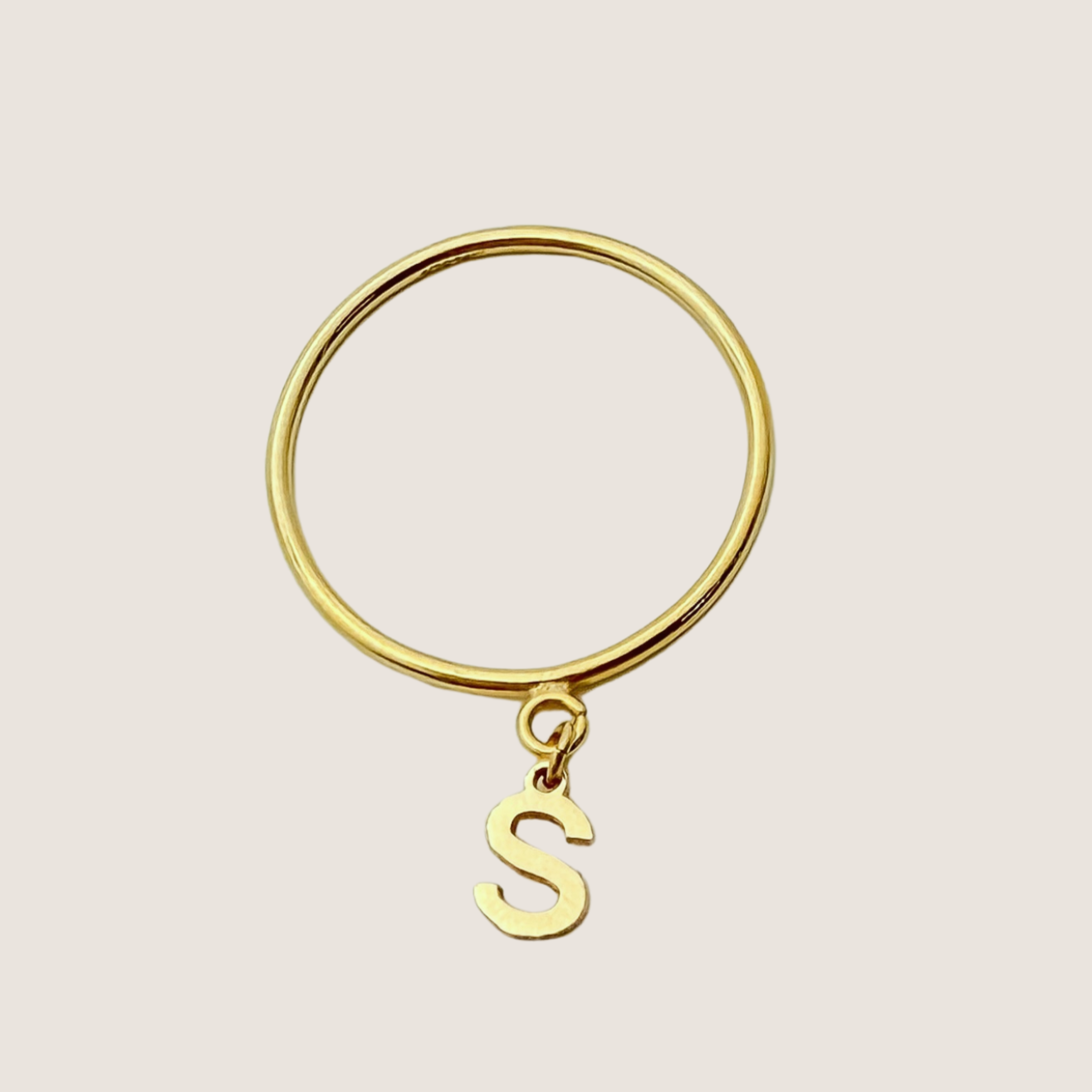 simple stacking ring, ring with loop, Gold filled ring, waterproof ring, simple stacking ring with loop, jewelry wholesale company, sterling silver ring, silver ring