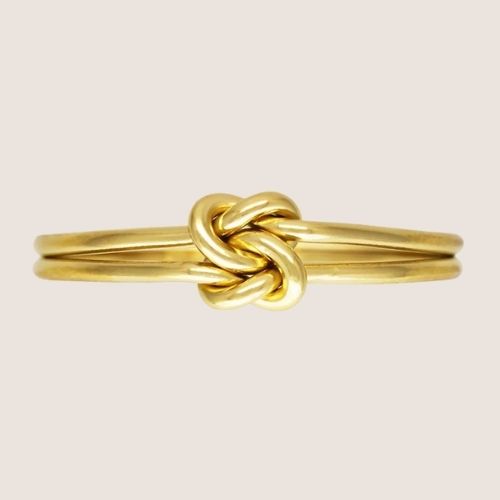 double knot ring, 14k gold-filled ring, dainty ring, gold ring, knot ring, jewelry supplies, wholesale company