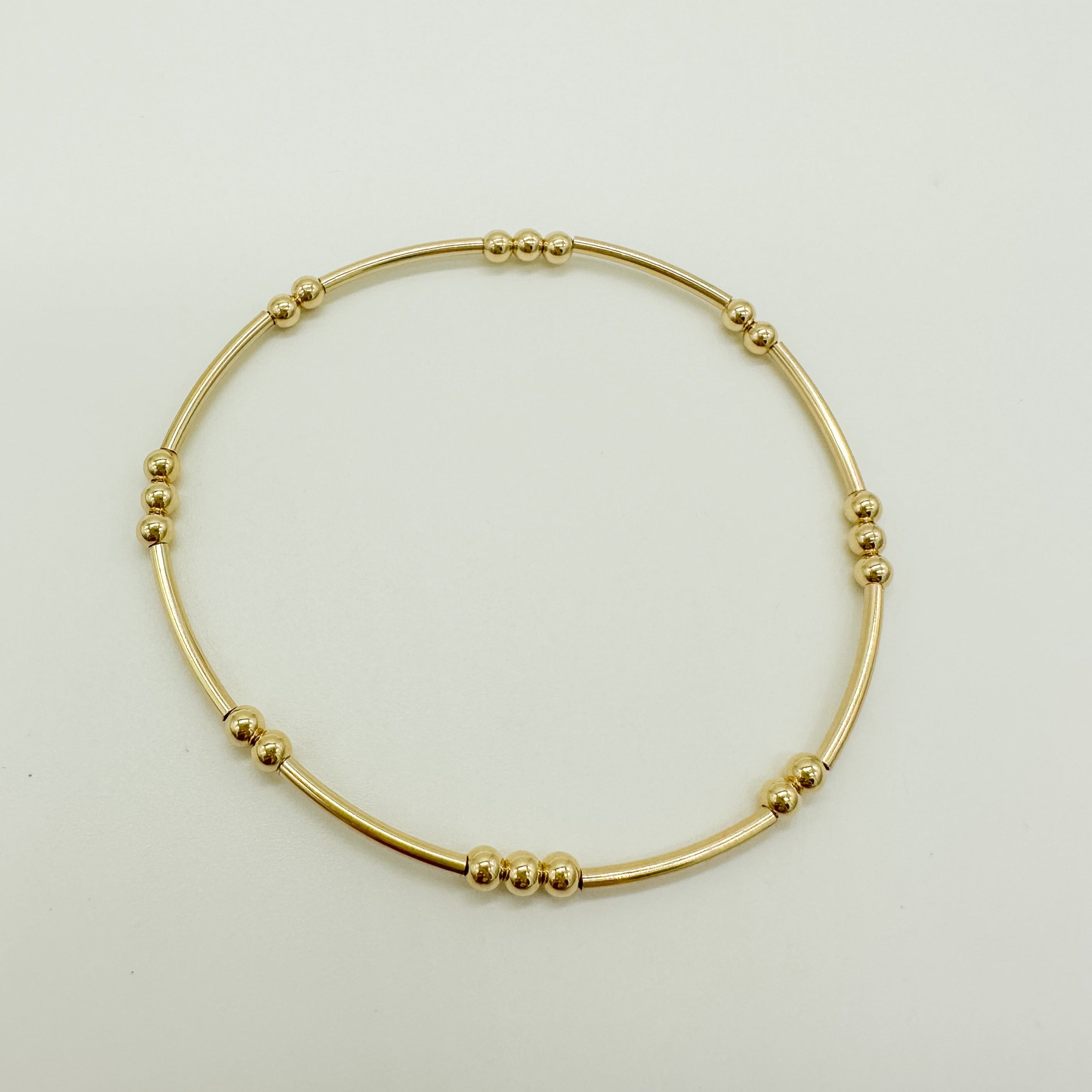 gold filled bracelet / beaded bracelet / gold filled beaded bracelet / permanent jewelry supplies