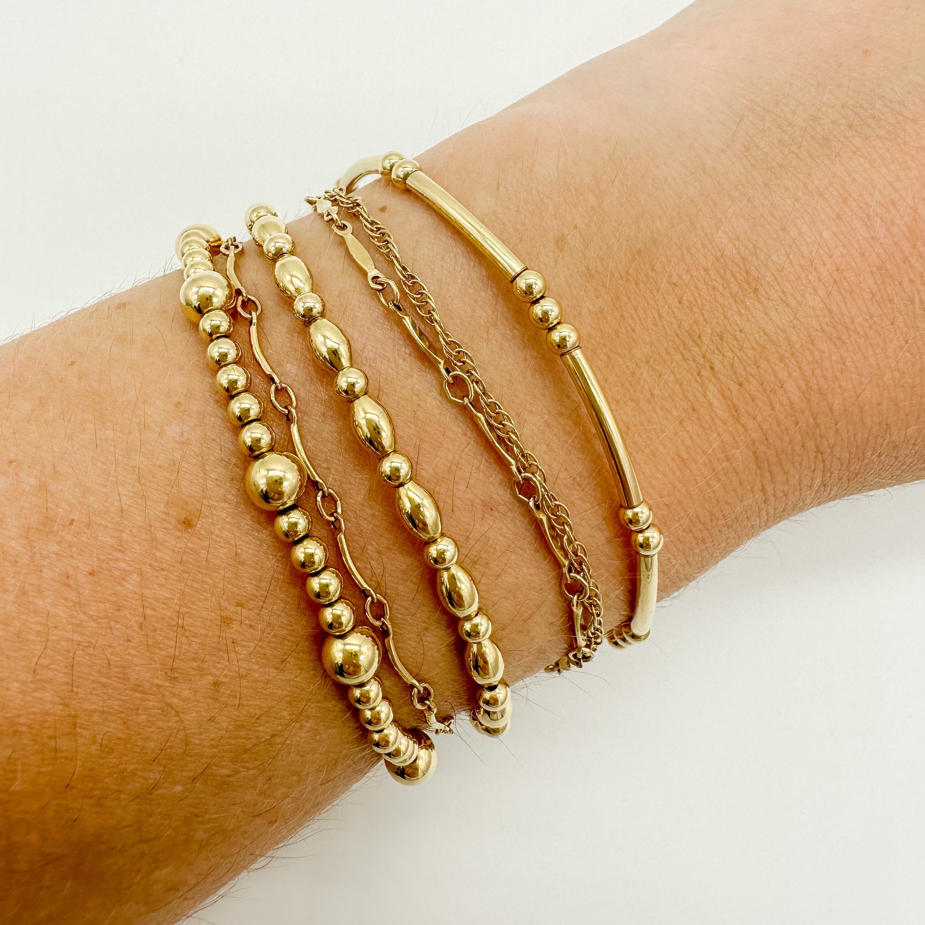 gold filled bracelet / beaded bracelet / gold filled beaded bracelet / permanent jewelry supplier
