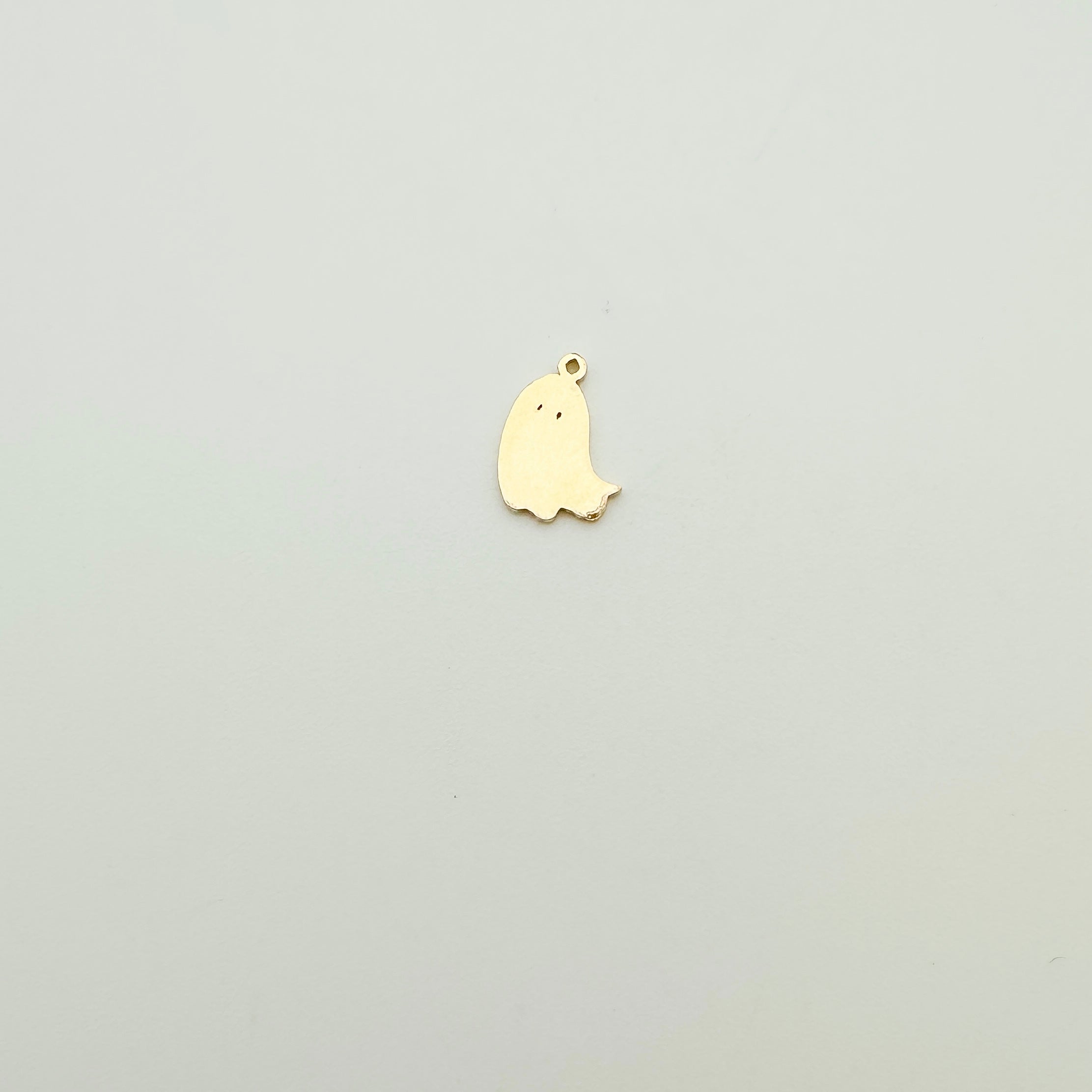 ghost charm, ghost connector, gold filled ghost charm, sterling silver ghost charm, permanent jewelry supplies, permanent jewelry charms