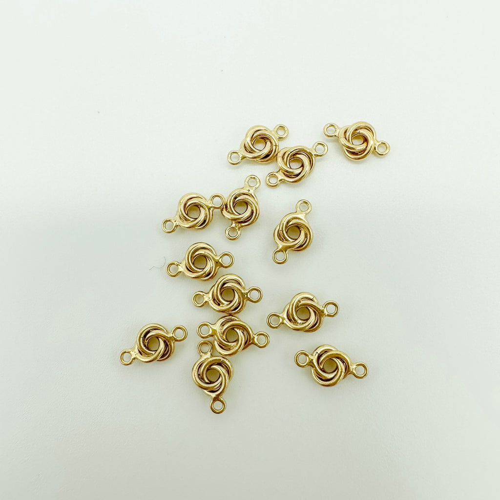 gold filled knot connector 5mm / permanent jewelry supplies / permanent jewelry charm