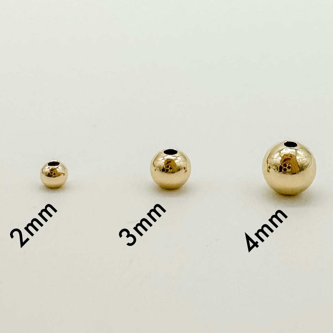 4mm round gold filled beads / wholesale gold filled beads / round gold filled beads