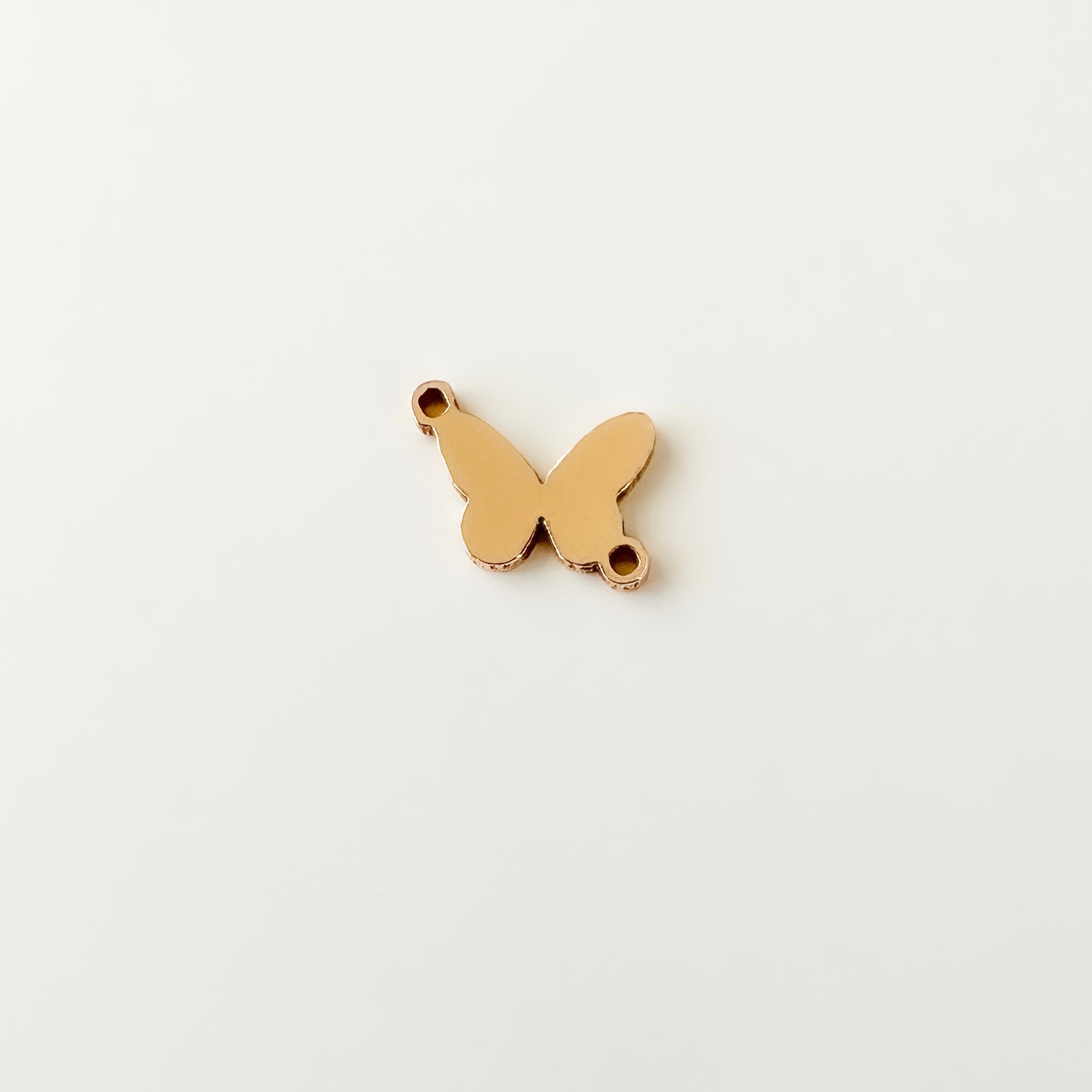 gold filled charm, permanent jewelry charm, gold filled butterfly charm, gold filled connector, permanent jewelry supplies