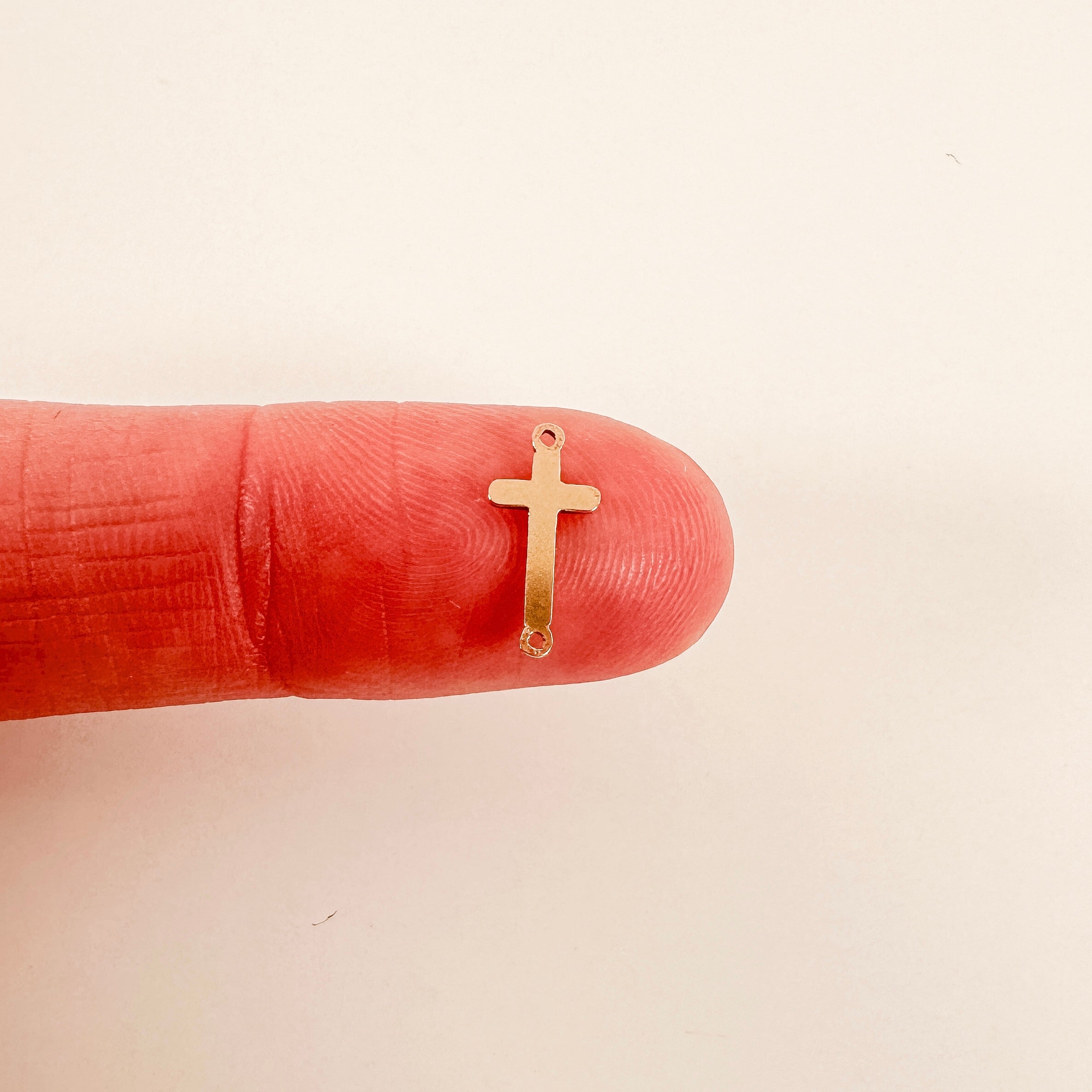 gold filled connectors, gold filled charms, permanent jewelry charms, permanent jewelry supplies, cross connector, sterling silver charms, sterling silver cross charm, gold filled cross charm