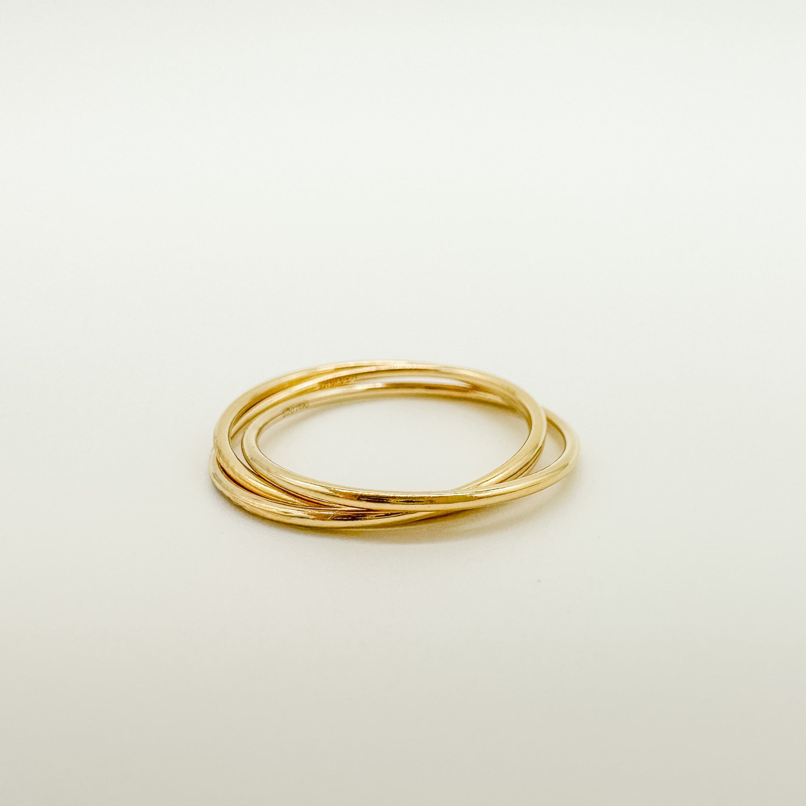 gold filled stacking ring/ fidget ring / rolling ring / gold filled ring