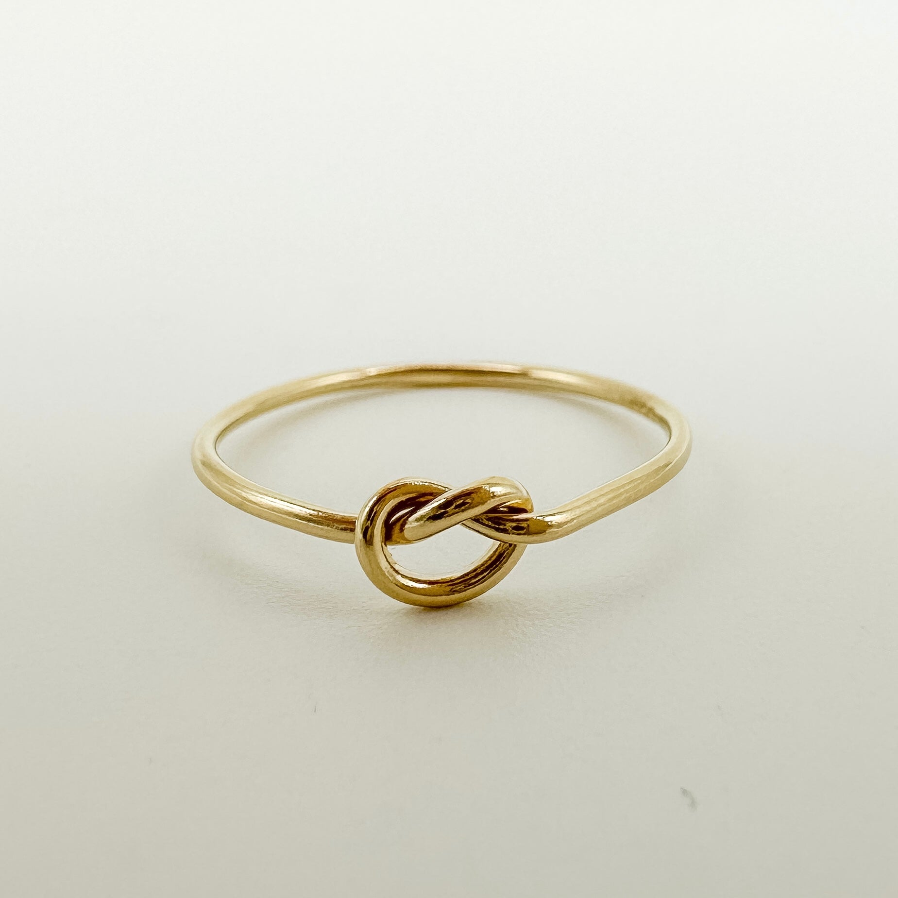 essbe jewelry supply, stacking ring, gold filled ring, knotted heart ring, heart ring, wholesale rings