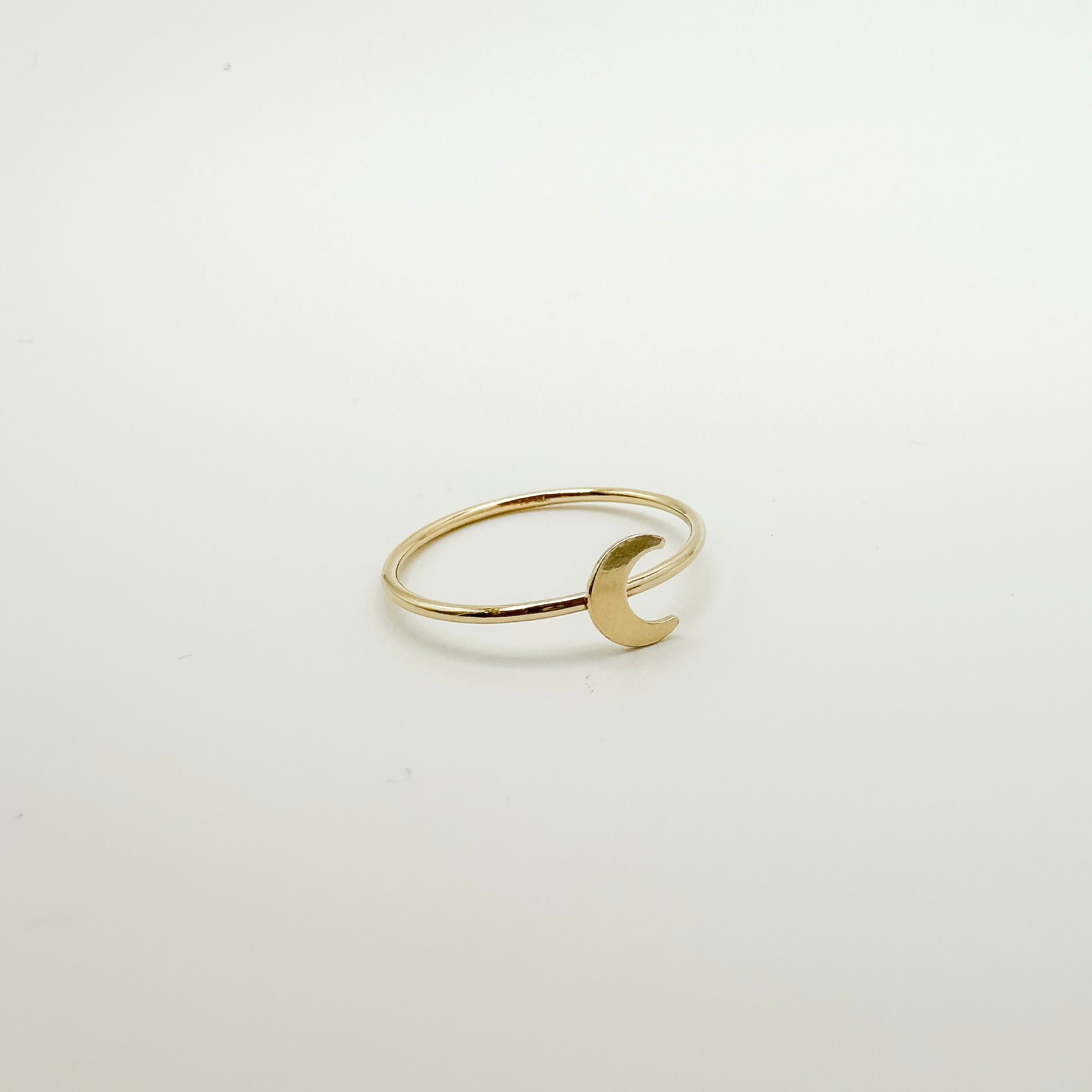gold filled crescent moon ring, crescent moon ring, moon ring, moon jewelry, gold filled moon ring, gold filled stacking rings, wholesale gold filled rings