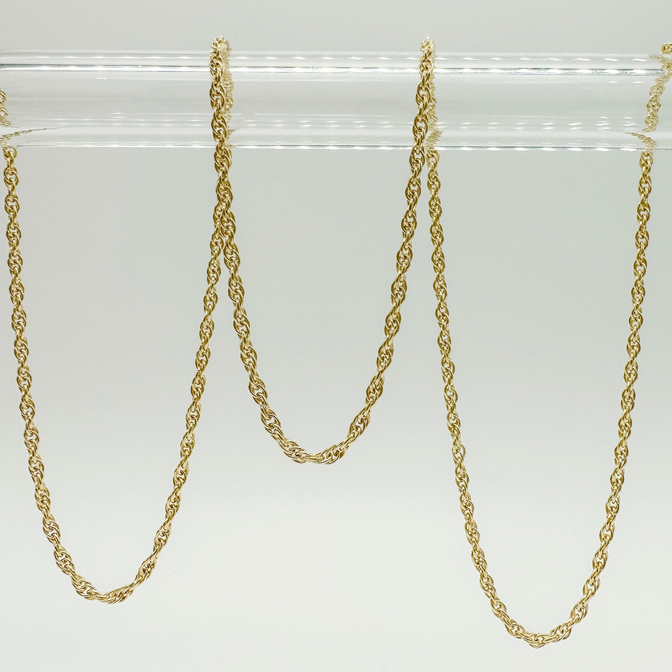 gold filled rope chain / thick rope chain / permanent jewelry chain / permanent jewelry supplies / permanent jewelry supplier