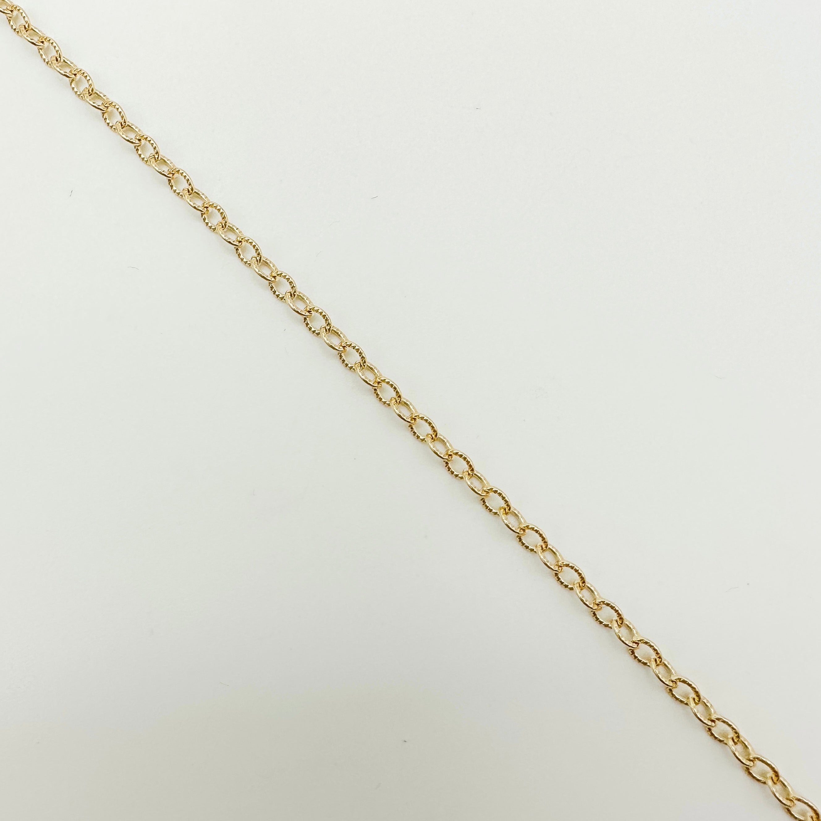 textured cable chain / gold-filled chain by the foot / wholesale chain / permanent jewelry supplies / gold-filled cable chain