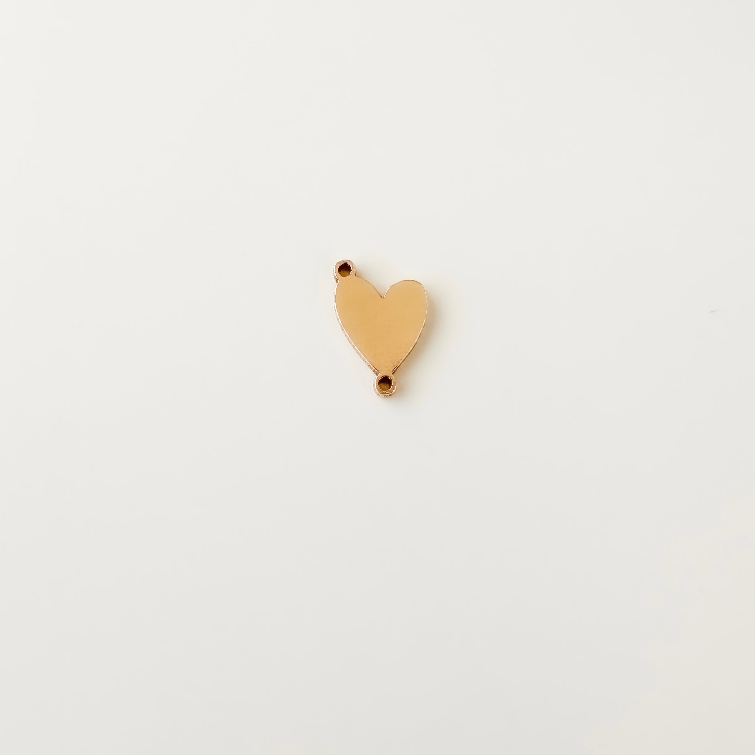 heart charm, heart connector, gold filled heart connector, permanent jewelry supplier, essbe, essbe charm