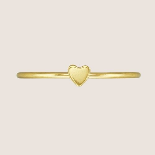 essbe jewelry supply, stacking ring, gold filled ring, heart stacking ring, heart ring, wholesale rings